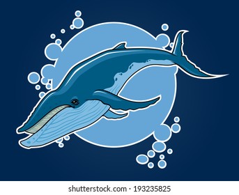 Big blue whale.