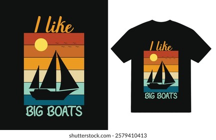 Big Boats -Summer T-Shirt Design