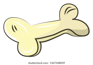 Big bone of animal vector or color illustration