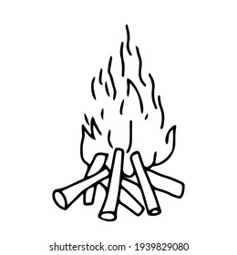 11,520 Campfire Outline Images, Stock Photos & Vectors 