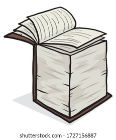 gran libro / cartografía vectorial e ilustración, aislado en fondo blanco