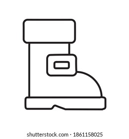 Big Boots for Winter line icon