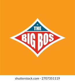 the big bos simple vintage vector