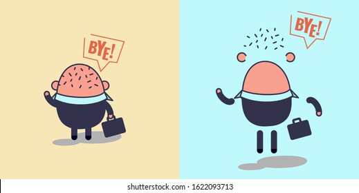 Big boss. Bye! 2D character desig