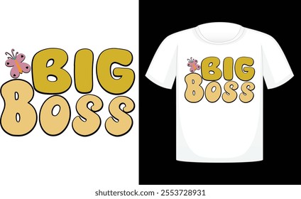 Big Boss T-shirt ,Sweet Baby Girl ,Newborn Baby Sublimation ,Baby Birthday Shirt