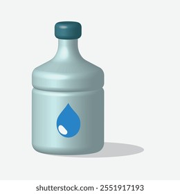 Big bottle with a handle for drinking water 3D.