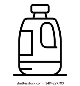Big bottle of milk icon. Outline big bottle of milk vector icon for web design isolated on white background