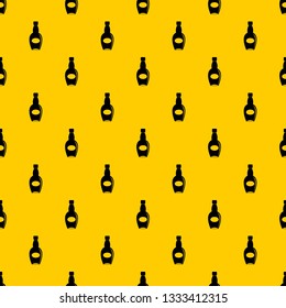 Big bottle pattern seamless vector repeat geometric yellow for any design