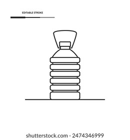 Big Bottled Water Icon Vector Design.