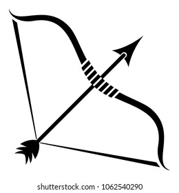 Big bow icon. Simple illustration of big bow vector icon for web