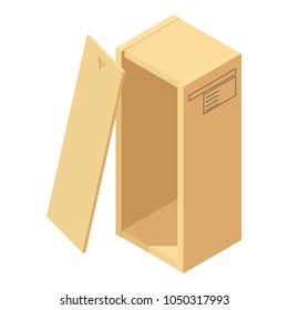 Big box icon. Isometric illustration of big box vector icon for web