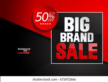 Big Brand Sale illustration background vector