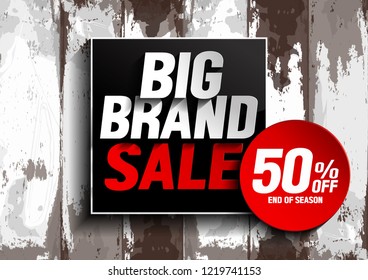 big brand sale, vector illustration.