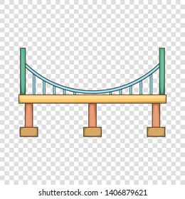 Big bridge icon. Cartoon illustration of bridge vector icon for web design