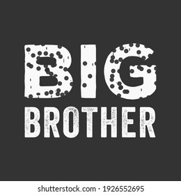 BIG BROTHER T SHIRT BRONZE EFFEKT VEKTOR 
