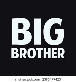 Big brother typography t-shirt design for kids