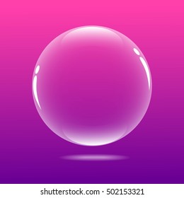 big bubble vector with pink color