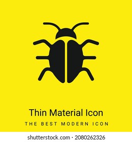 Icono de material amarillo brillante mínimo para Big Bug