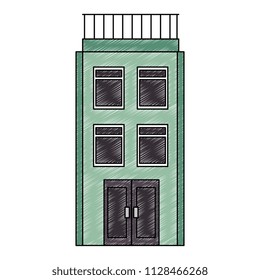 big building facade icon