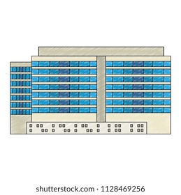 big building facade icon