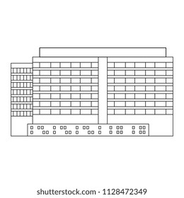 big building facade icon