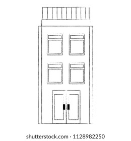 big building facade icon