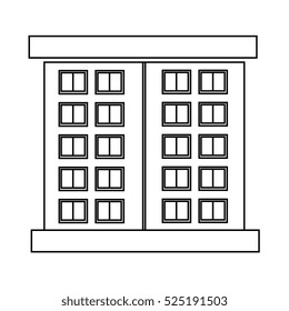 big building isolated icon