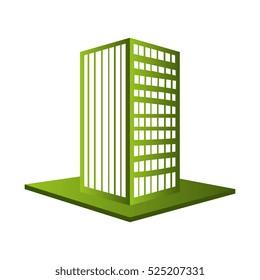 big building isolated icon