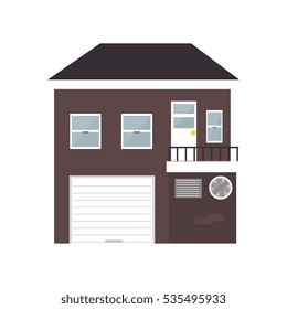 big building isolated icon