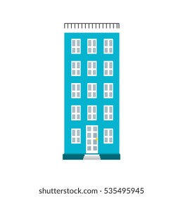 big building isolated icon