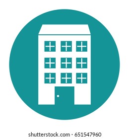 big building isolated icon