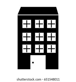 big building isolated icon