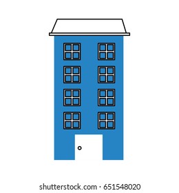 big building isolated icon