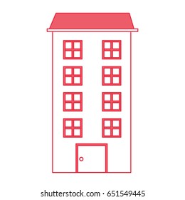 big building isolated icon