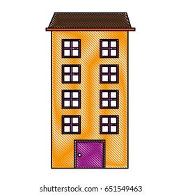big building isolated icon