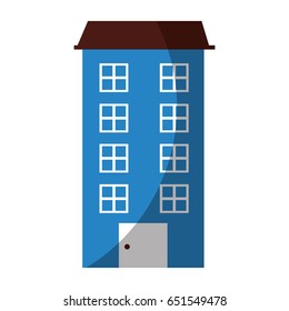 big building isolated icon