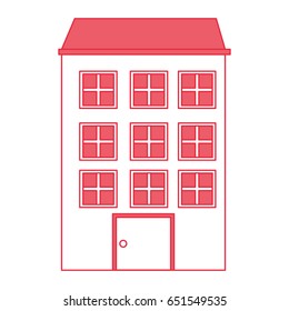 big building isolated icon