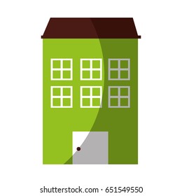 big building isolated icon