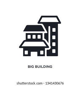 big building isolated icon. simple element illustration from construction concept icons. big building editable logo sign symbol design on white background. can be use for web and mobile