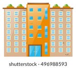Big building with lots of windows illustration