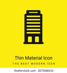 Big Building minimal bright yellow material icon