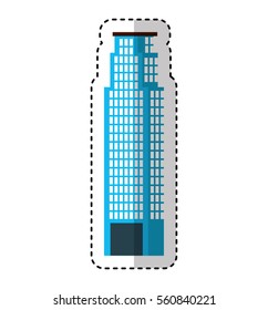 big building silhouette icon vector illustration design