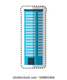 big building silhouette icon vector illustration design