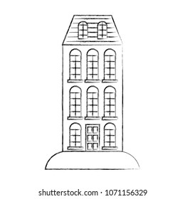 big building structure icon