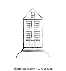 big building structure icon