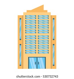 big building style icon vector illustration design