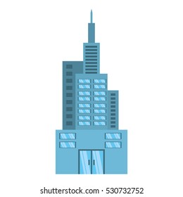 big building style icon vector illustration design
