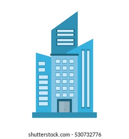 big building style icon vector illustration design