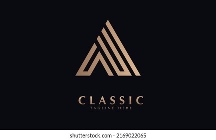 big building vector monogram logo template