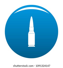 Big bullet icon. Simple illustration of big bullet vector icon for any design blue